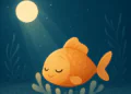 Goldy the Little Fish – bedtime story illustration