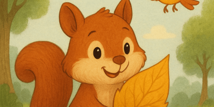 Sammy the Squirrel and the Special Leaf