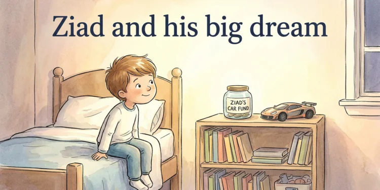 Ziad and his Big Dream – bedtime story illustration